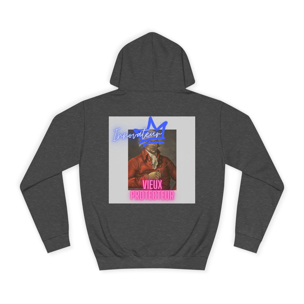 College Hoodie — Retro Neon 'Brozart' Graphic Pullover
