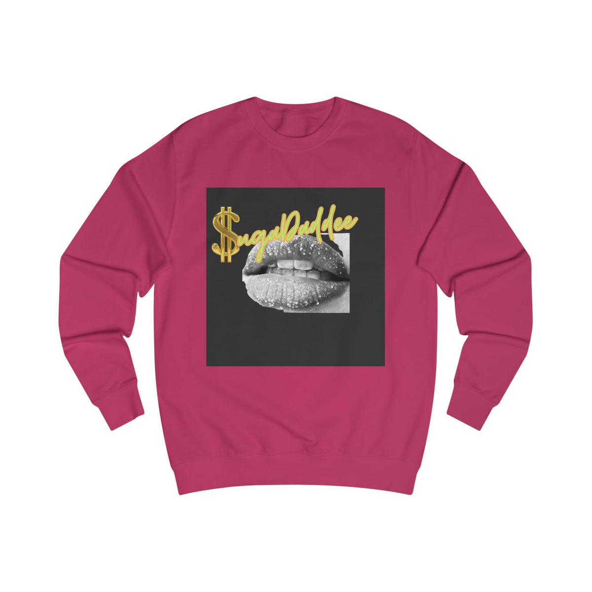 SugaDaddy Neon Lips Sweatshirt — Graphic Luxe Crewneck