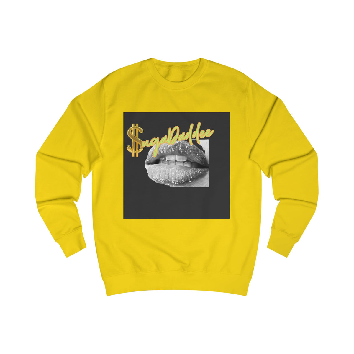 SugaDaddy Neon Lips Sweatshirt — Graphic Luxe Crewneck