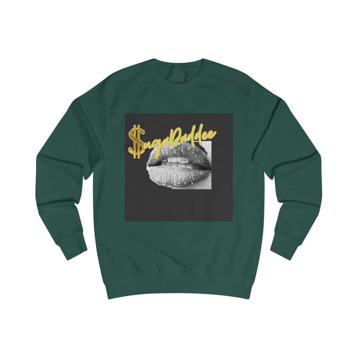 SugaDaddy Neon Lips Sweatshirt — Graphic Luxe Crewneck