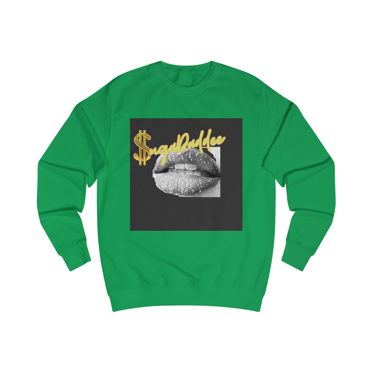 SugaDaddy Neon Lips Sweatshirt — Graphic Luxe Crewneck