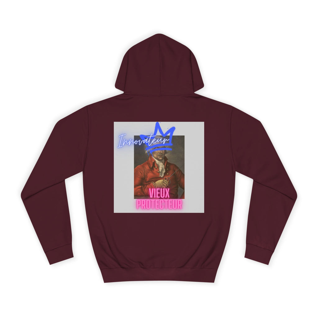 College Hoodie — Retro Neon 'Brozart' Graphic Pullover