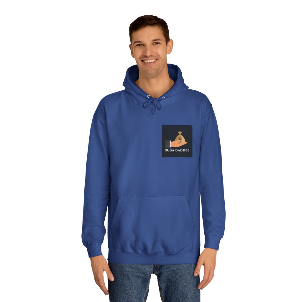 College Hoodie — Retro 'SD' Graphic Pullover