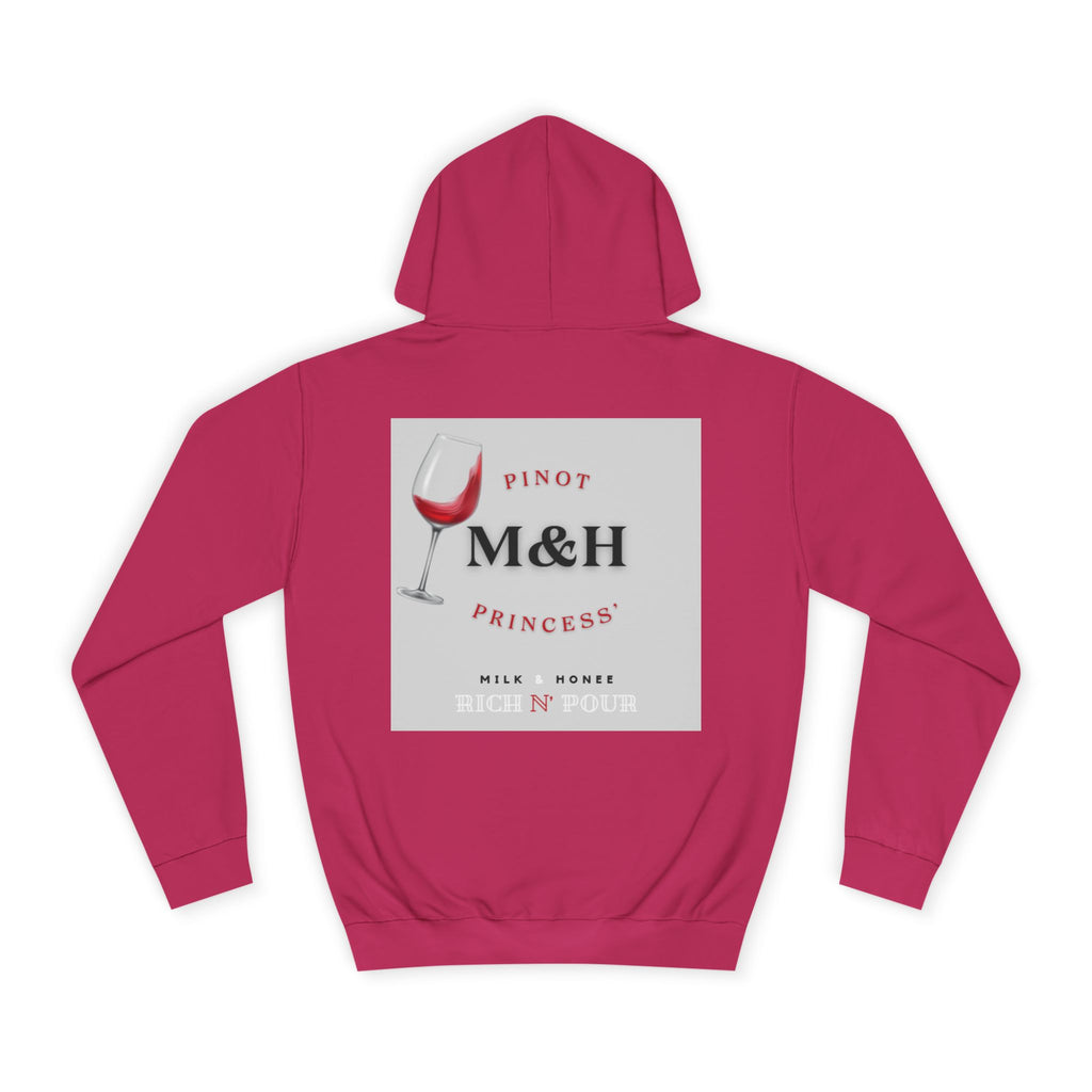 Wine Club Hoodie — "M&H Noir" Graphic College Pullover