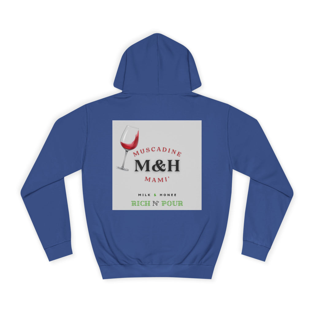 Wine Club Hoodie — "M&H Muscat" Graphic College Pullover