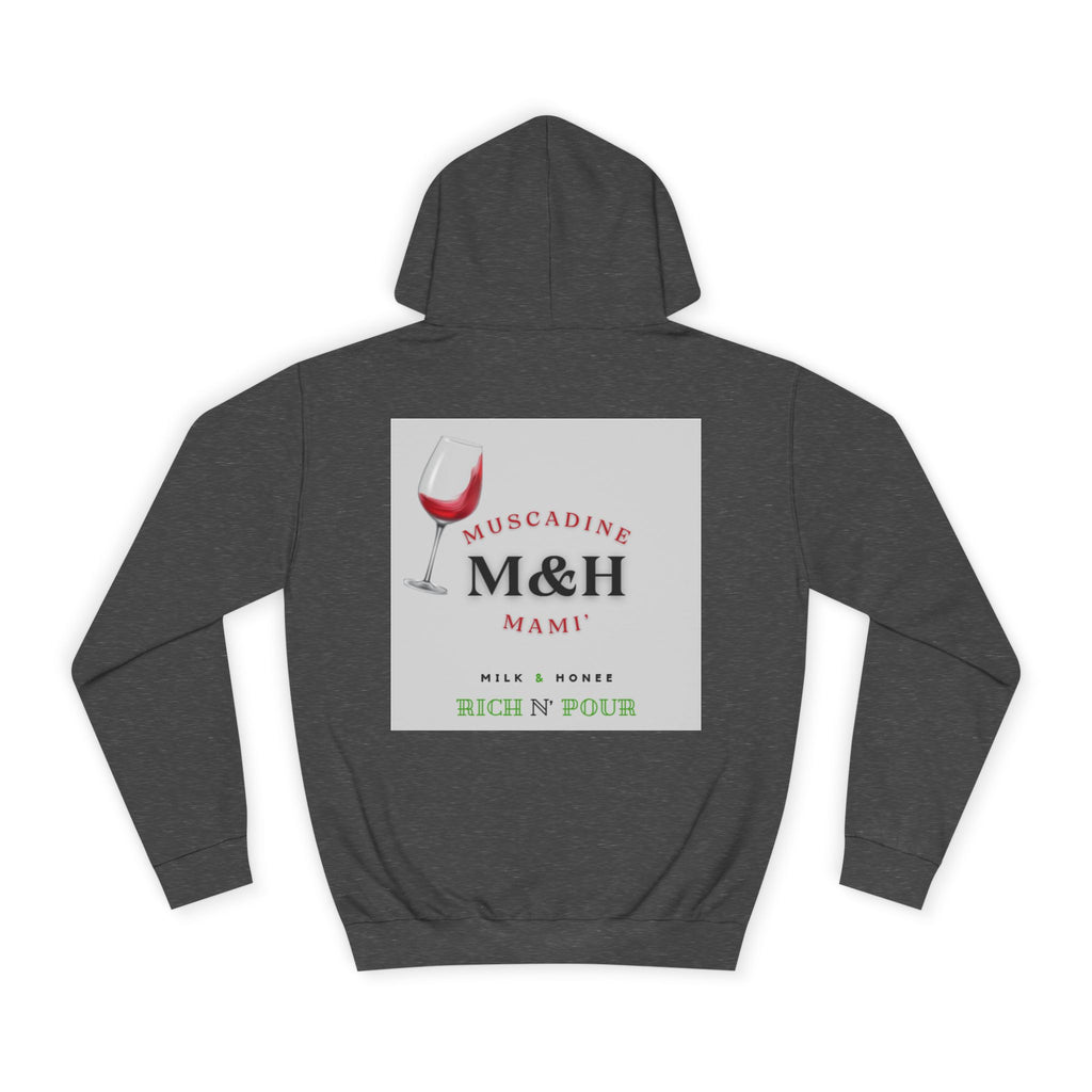Wine Club Hoodie — "M&H Muscat" Graphic College Pullover