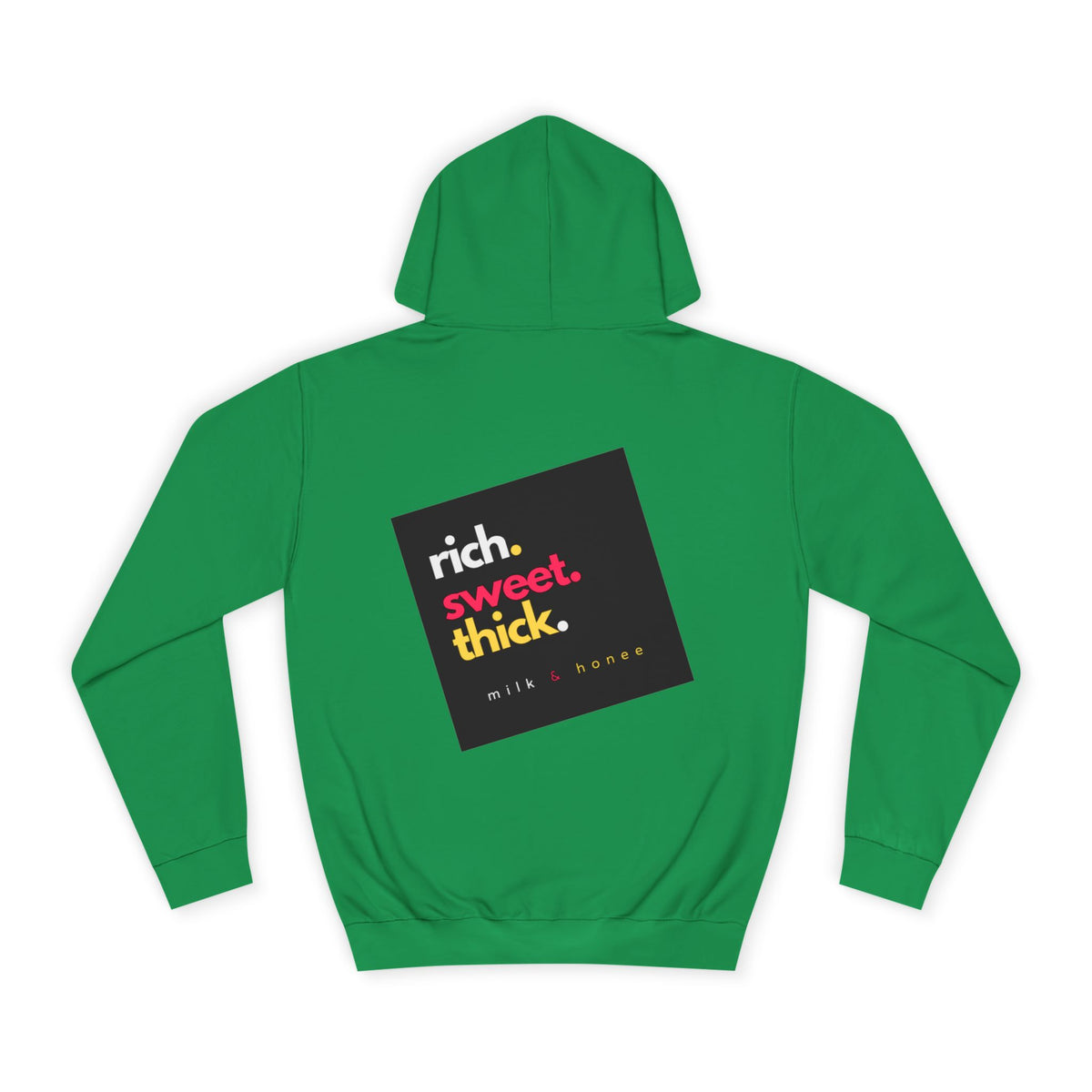 "Rich Sweet Thick" Graphic College Pullover
