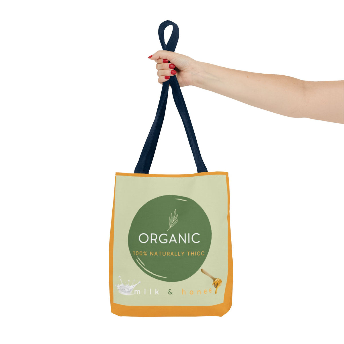 Organic Milk & Honee Tote Bag — Natural, Eco-Friendly Market Tote