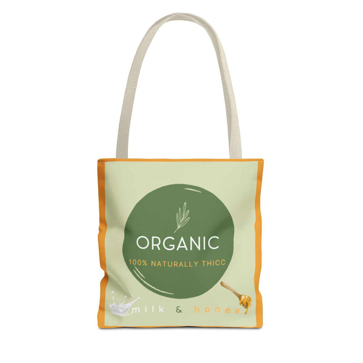 Organic Milk & Honee Tote Bag — Natural, Eco-Friendly Market Tote