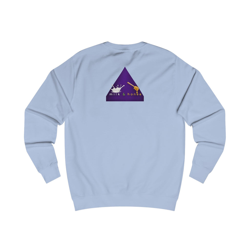 "rich. sweet. thick." Milk & Honee Graphic Crewneck