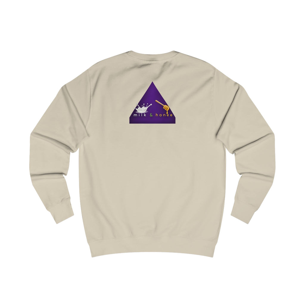 "rich. sweet. thick." Milk & Honee Graphic Crewneck
