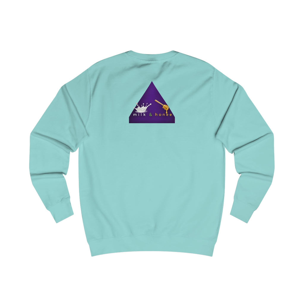 "rich. sweet. thick." Milk & Honee Graphic Crewneck