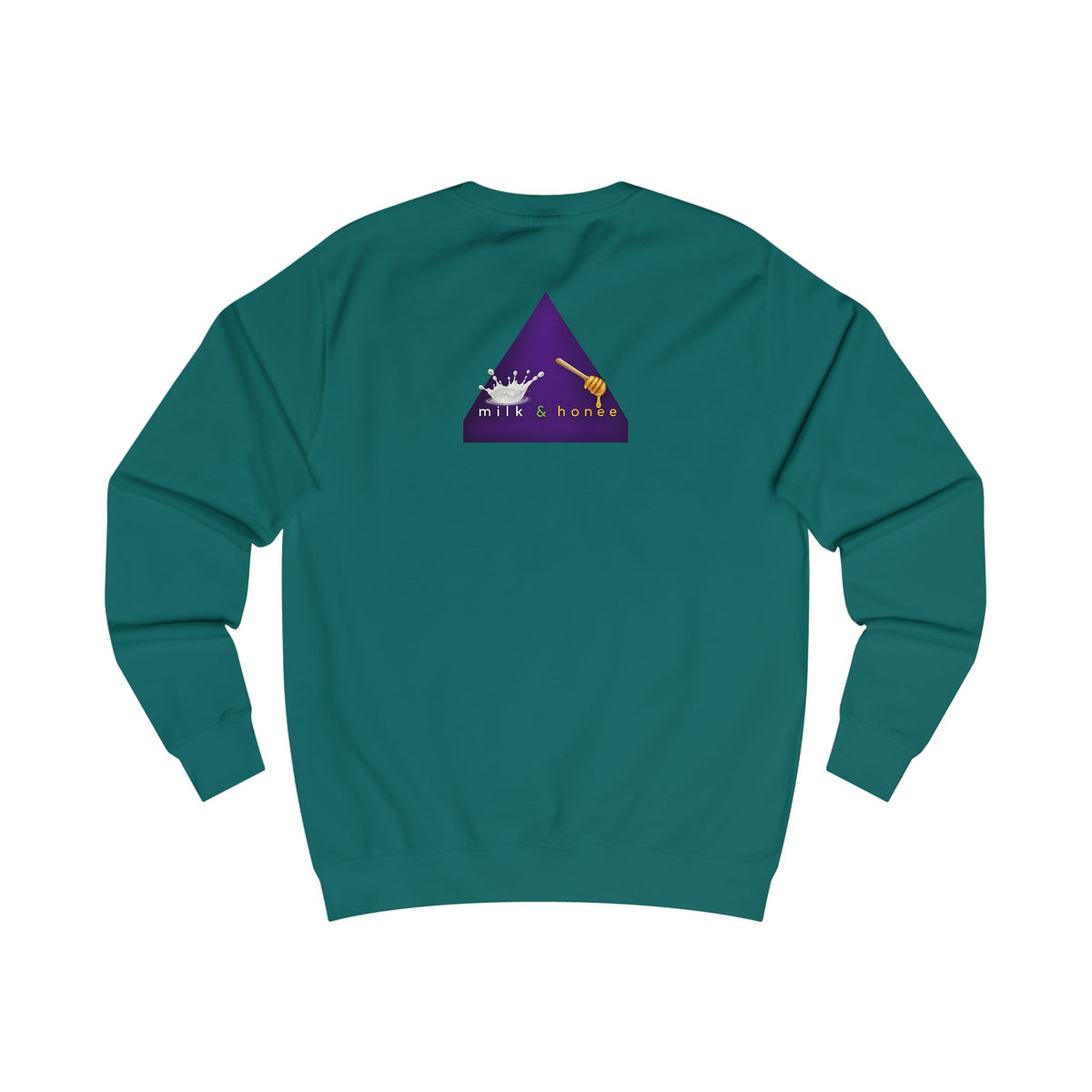 "rich. sweet. thick." Milk & Honee Graphic Crewneck