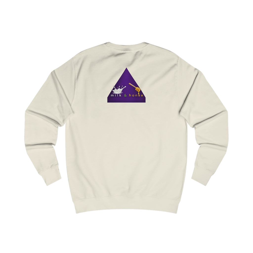 "rich. sweet. thick." Milk & Honee Graphic Crewneck