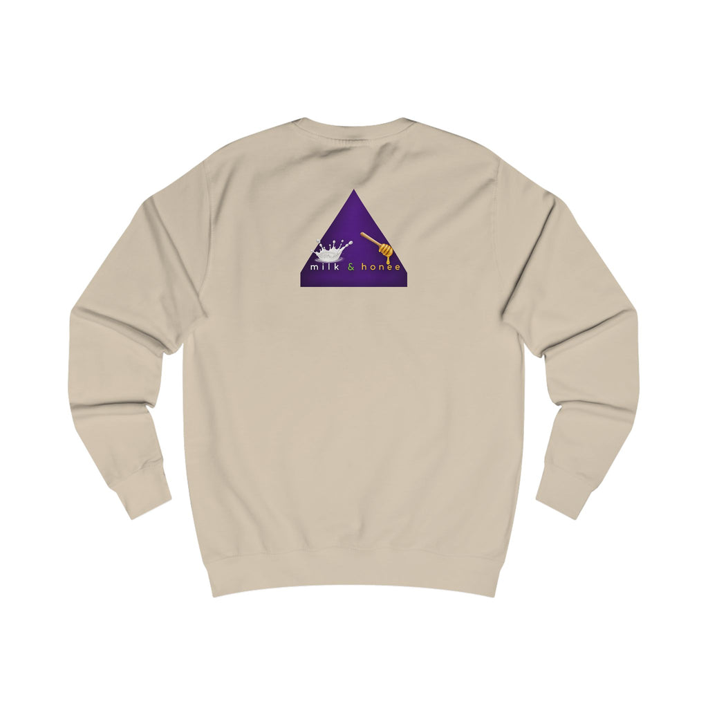 "rich. sweet. thick." Milk & Honee Graphic Crewneck