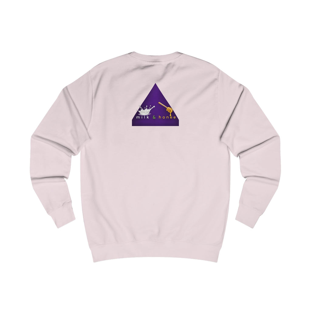 "rich. sweet. thick." Milk & Honee Graphic Crewneck