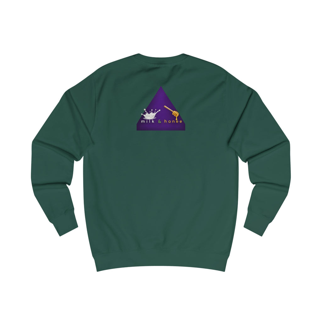 "rich. sweet. thick." Milk & Honee Graphic Crewneck