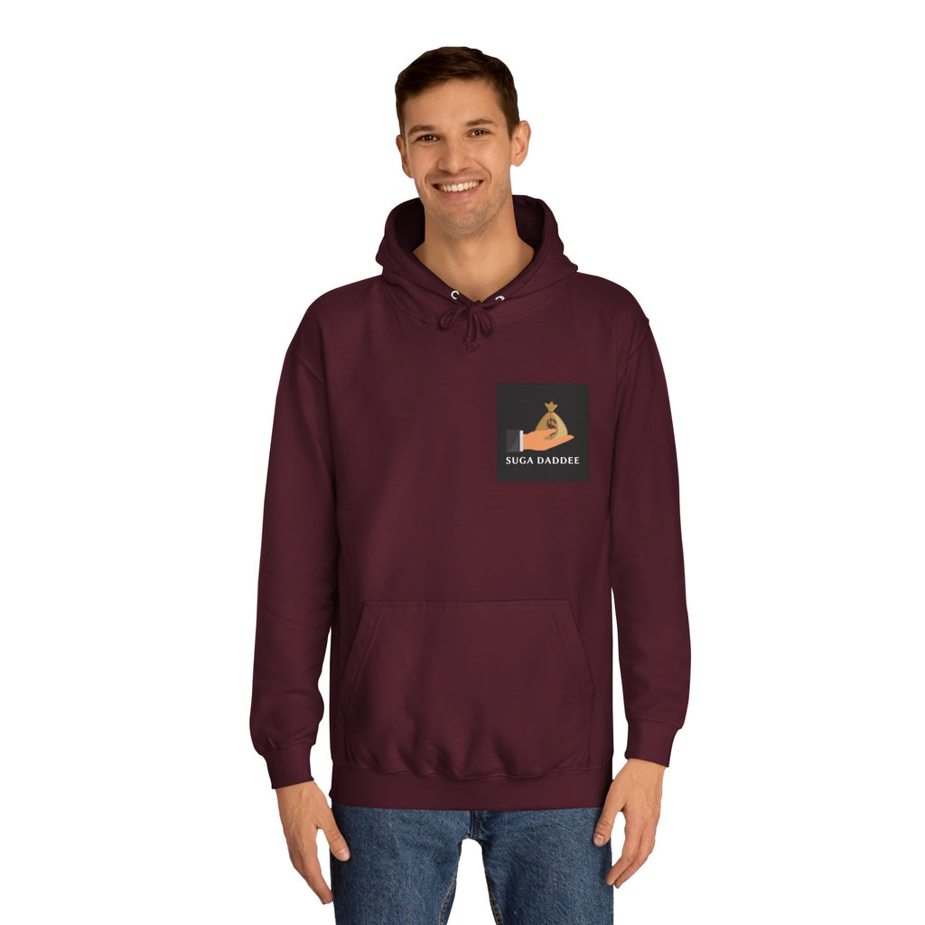 College Hoodie — Retro 'SD' Graphic Pullover
