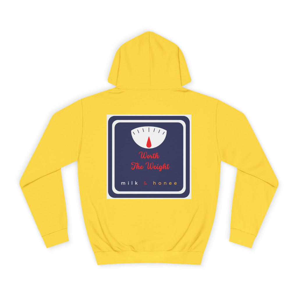 M&H Hoodie — "Worth" Graphic College Pullover