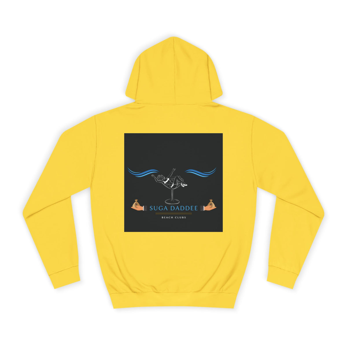 College Hoodie — Retro 'Beach Club' Graphic Pullover