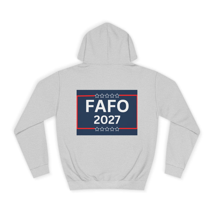 College Hoodie — Retro 'FAFO' Graphic Pullover