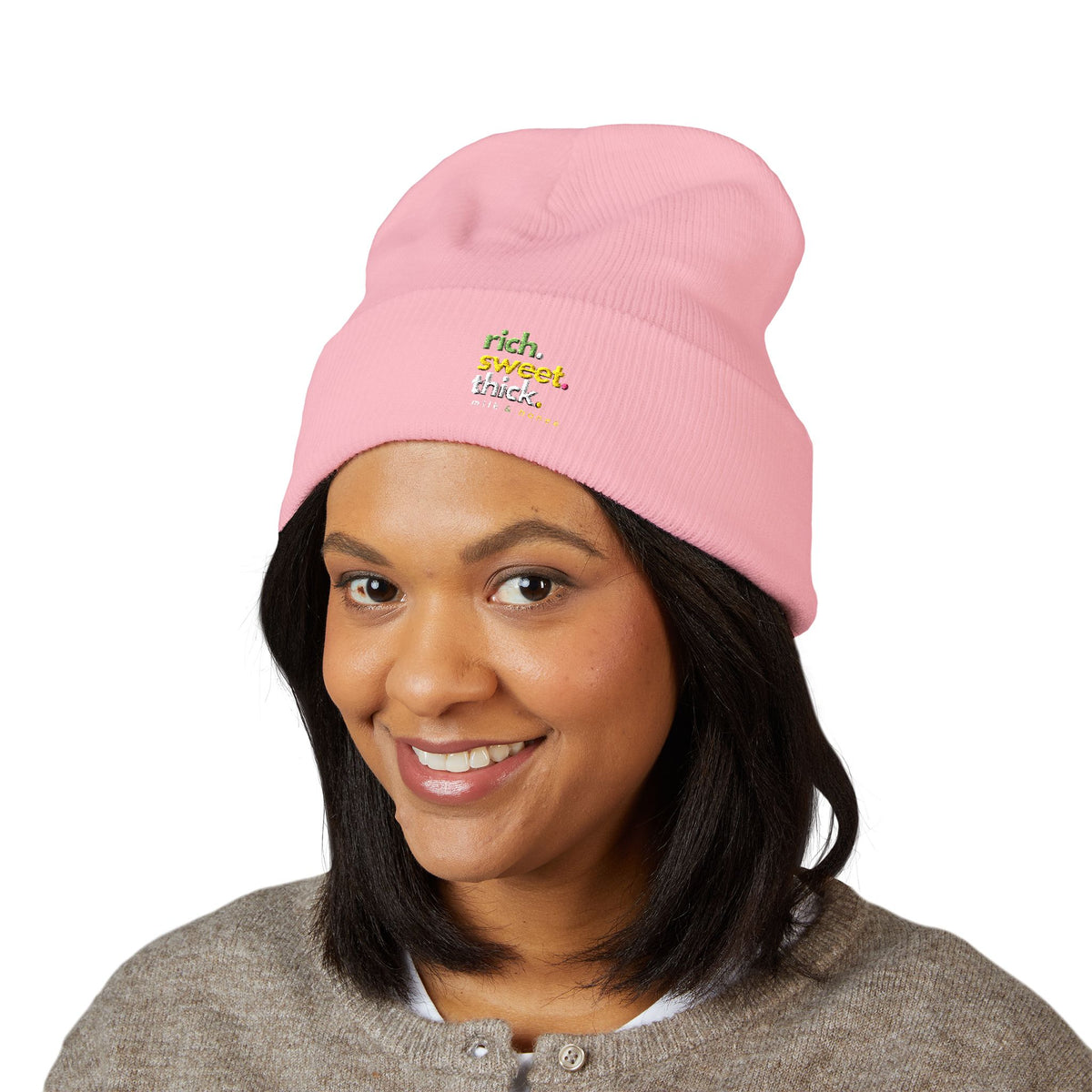 RICH SWEET THICK Beanie — Minimal Adventure Cuffed Hat