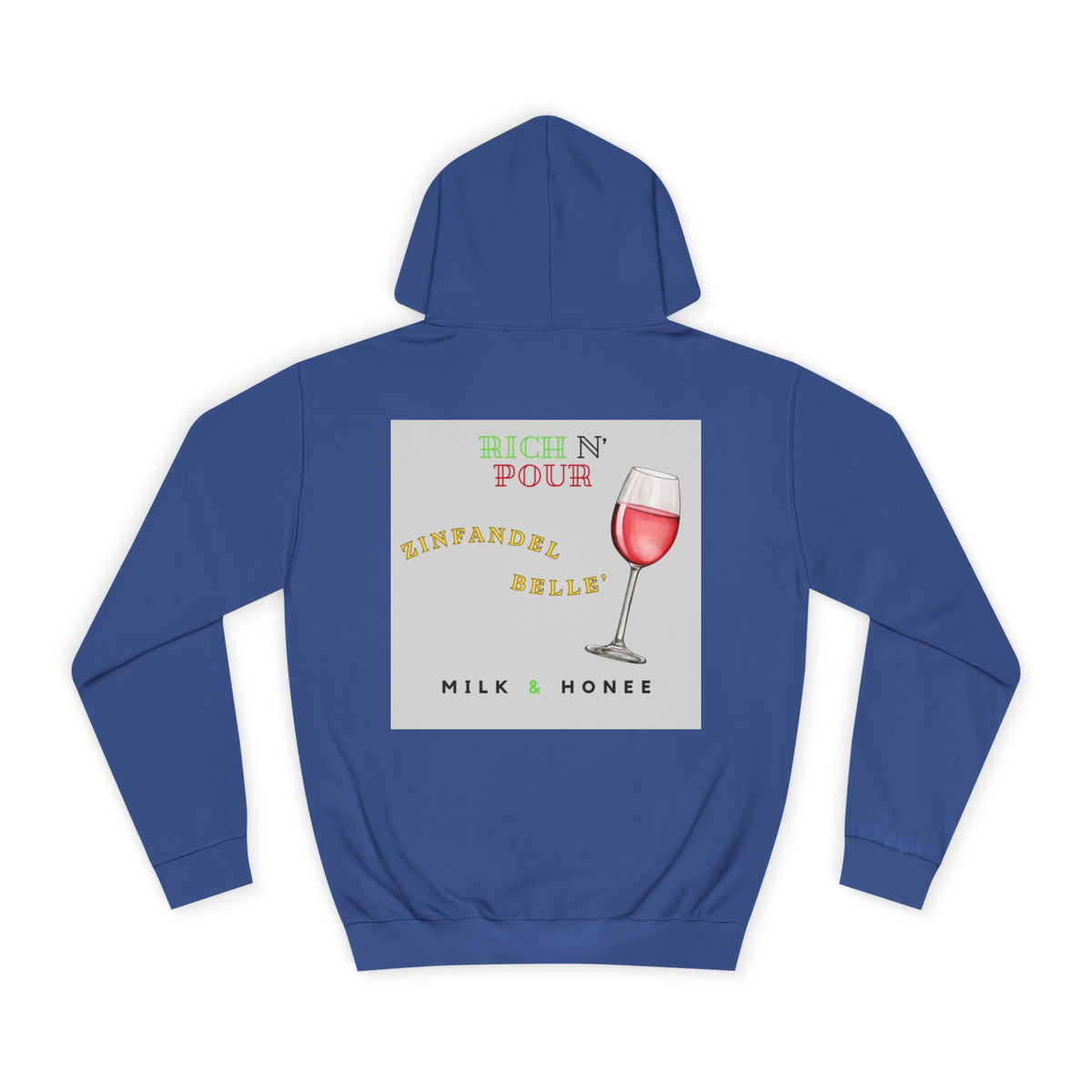 Wine Club Hoodie — "M&H Zinner" Graphic College Pullover