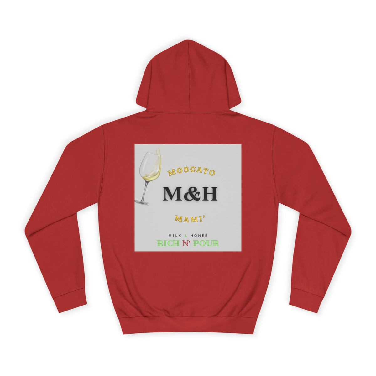 Wine Club Hoodie — "M&H Moscato" Graphic College Pullover