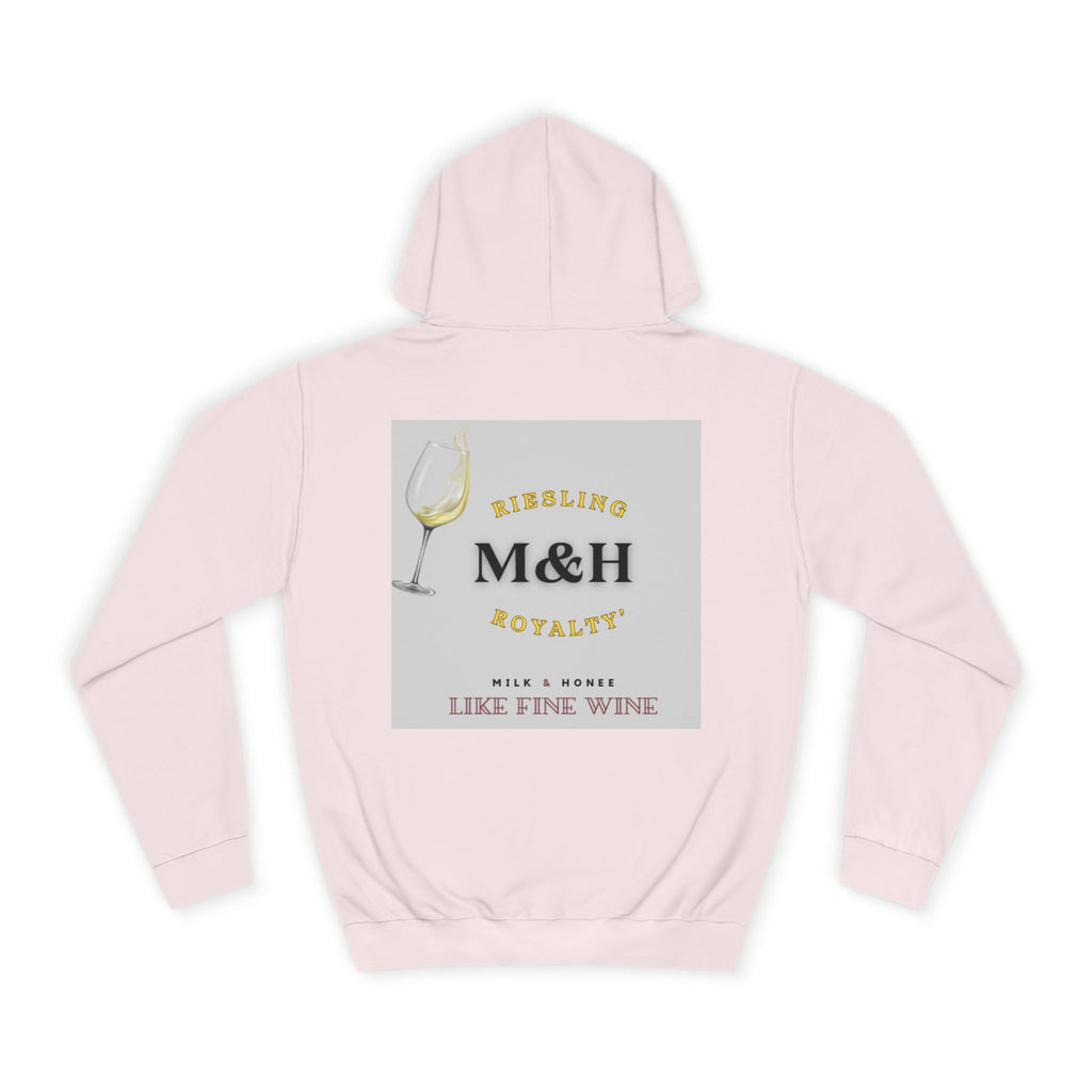 Wine Club Hoodie — "M&H Ries" Graphic College Pullover