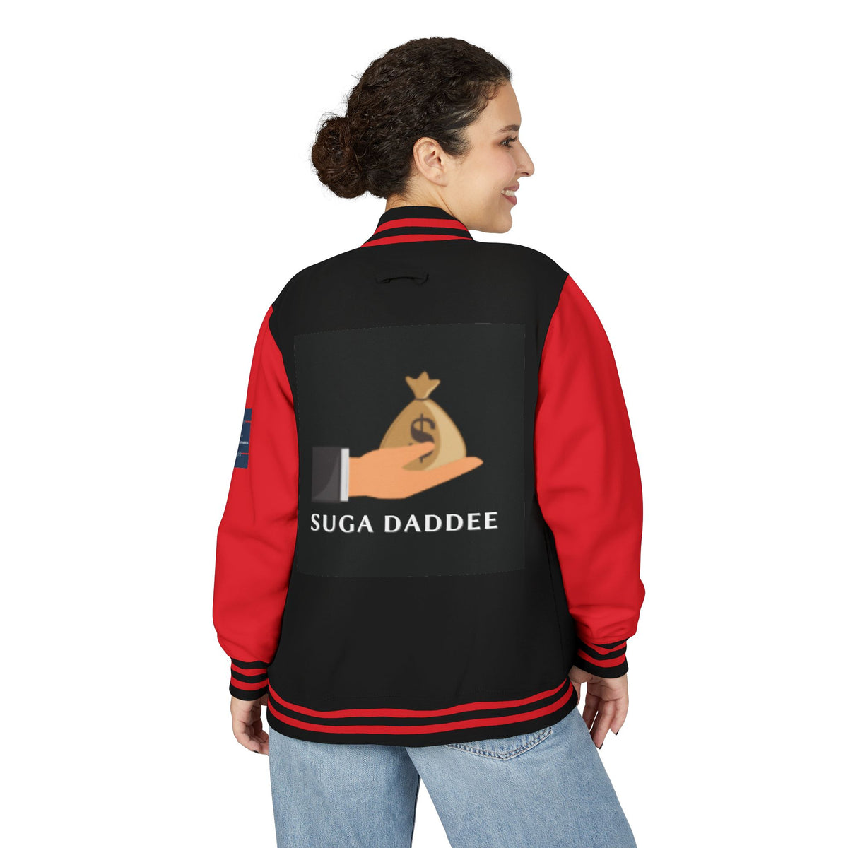 Letterman Jacket -SD Logo 2027 Varsity Style Red & White