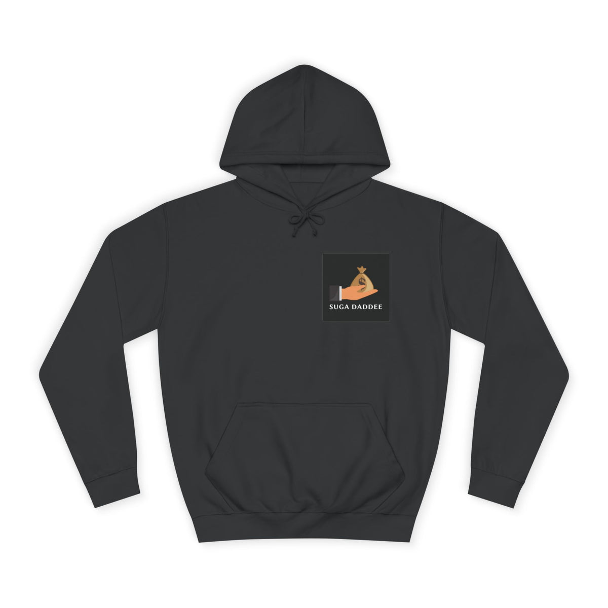 College Hoodie — Retro 'SD' Graphic Pullover