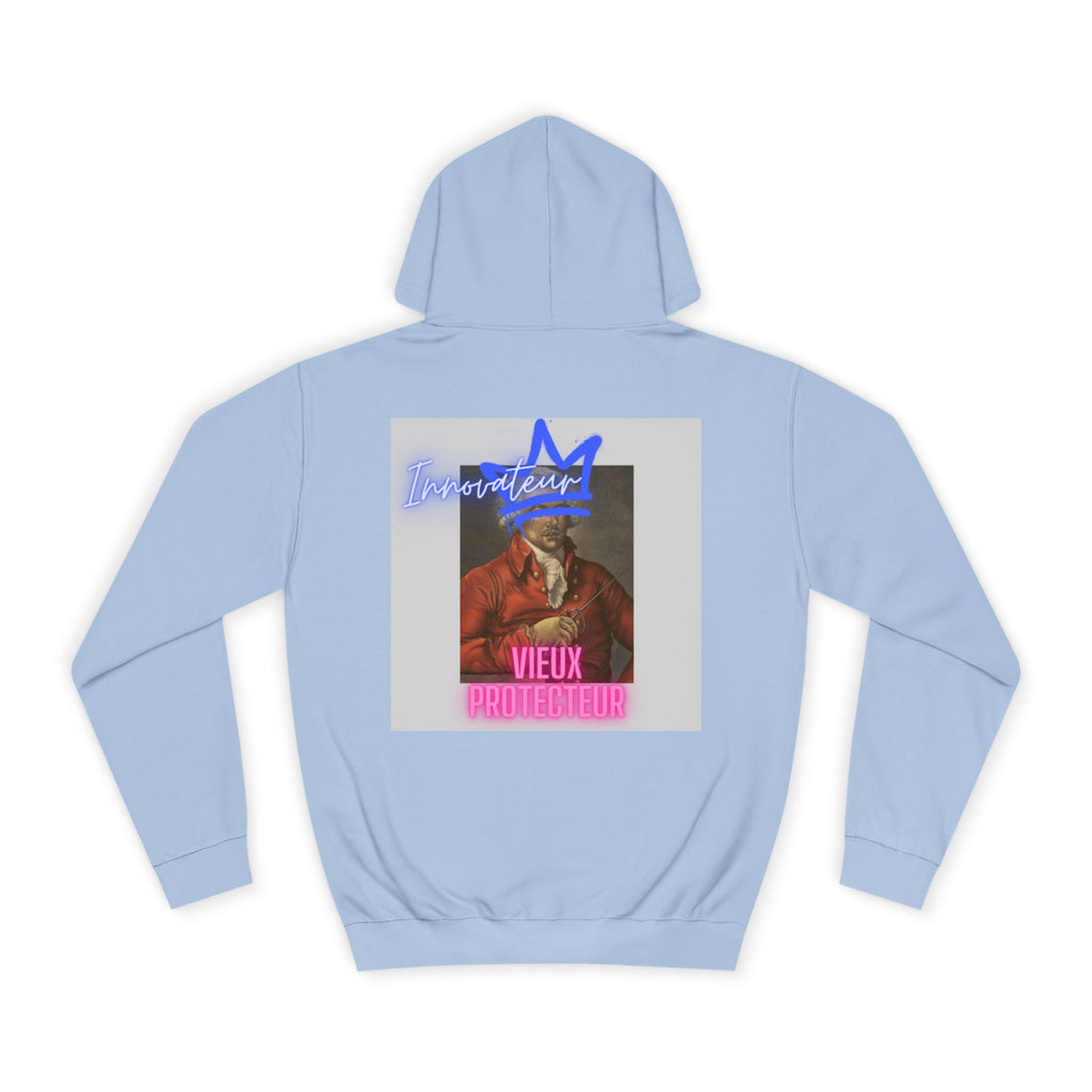 College Hoodie — Retro Neon 'Brozart' Graphic Pullover