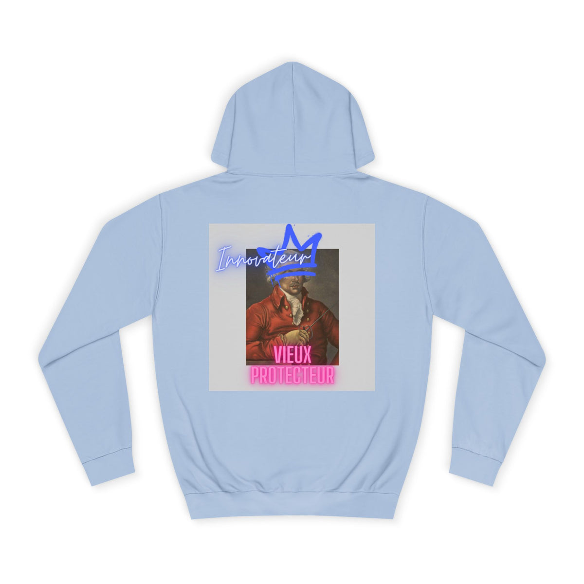 College Hoodie — Retro Neon 'Brozart' Graphic Pullover
