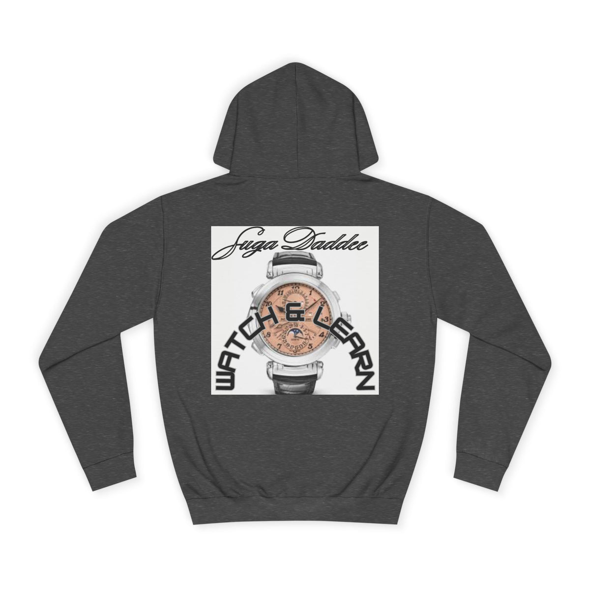 College Hoodie — Retro 'Watch n Learn Rose' Graphic Pullover