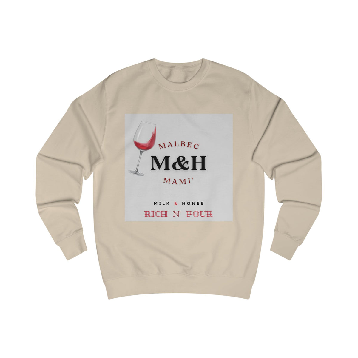 "M&H Malbec Mami" Graphic Crewneck Sweatshirt