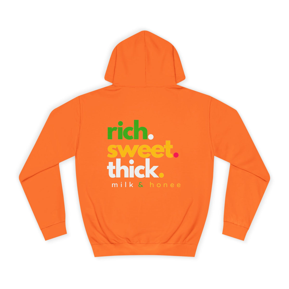 "Rich Sweet Thick" Graphic College Pullover
