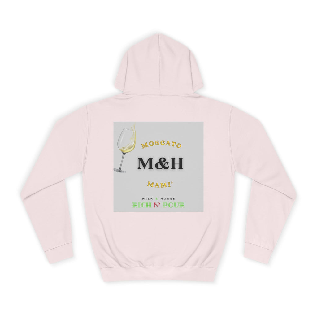 Wine Club Hoodie — "M&H Moscato" Graphic College Pullover