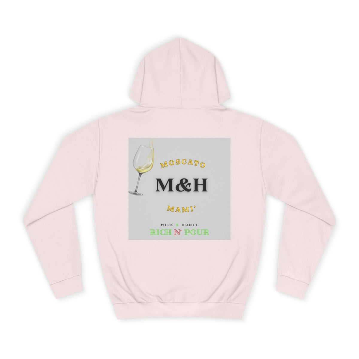 Wine Club Hoodie — "M&H Moscato" Graphic College Pullover