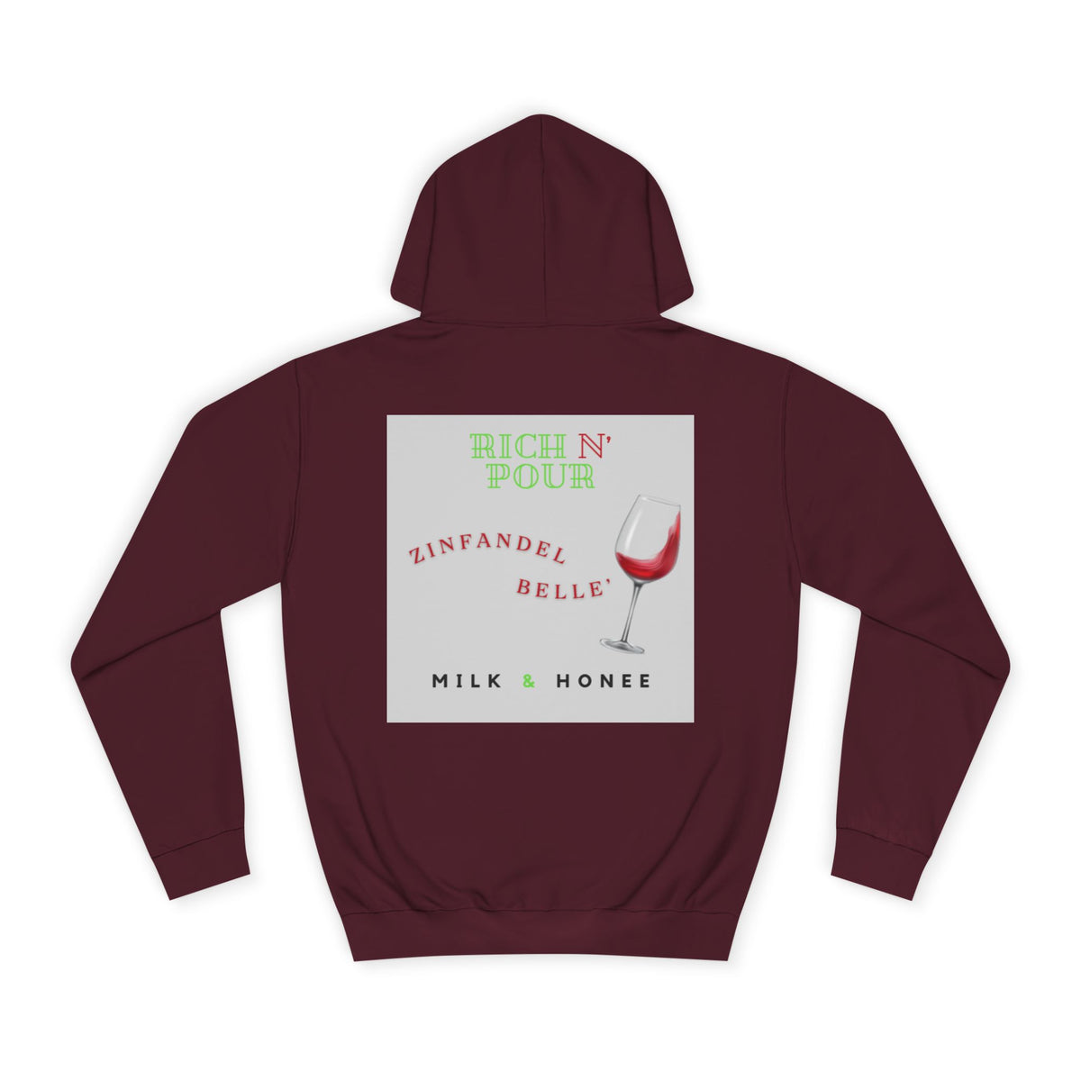 Wine Club Hoodie — "M&H Zinner 2" Graphic College Pullover