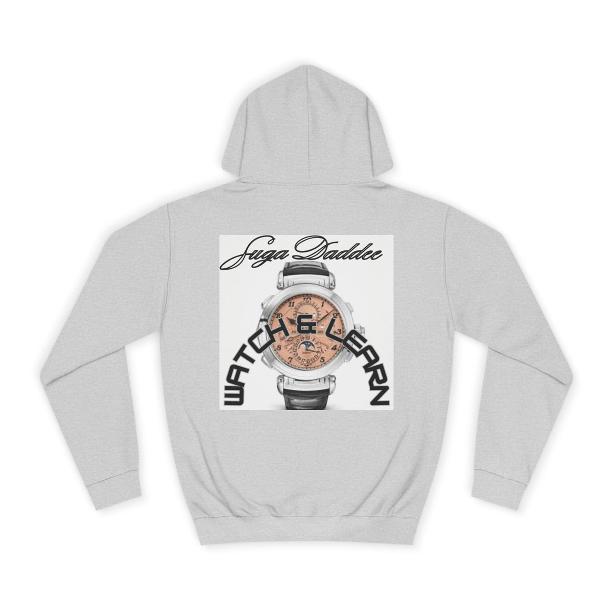 College Hoodie — Retro 'Watch n Learn Rose' Graphic Pullover
