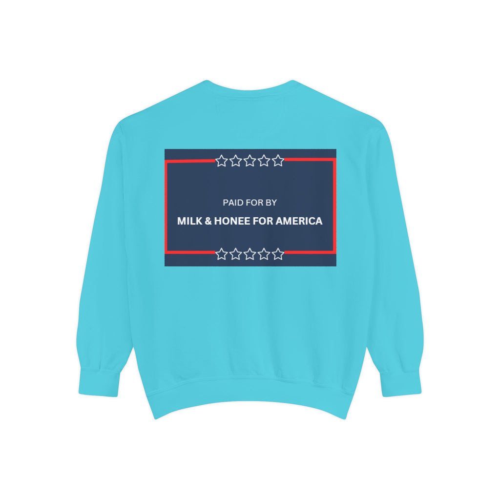 FAFO 2026 Sweatshirt — Political Parody Crewneck (Milk & Honee for America)