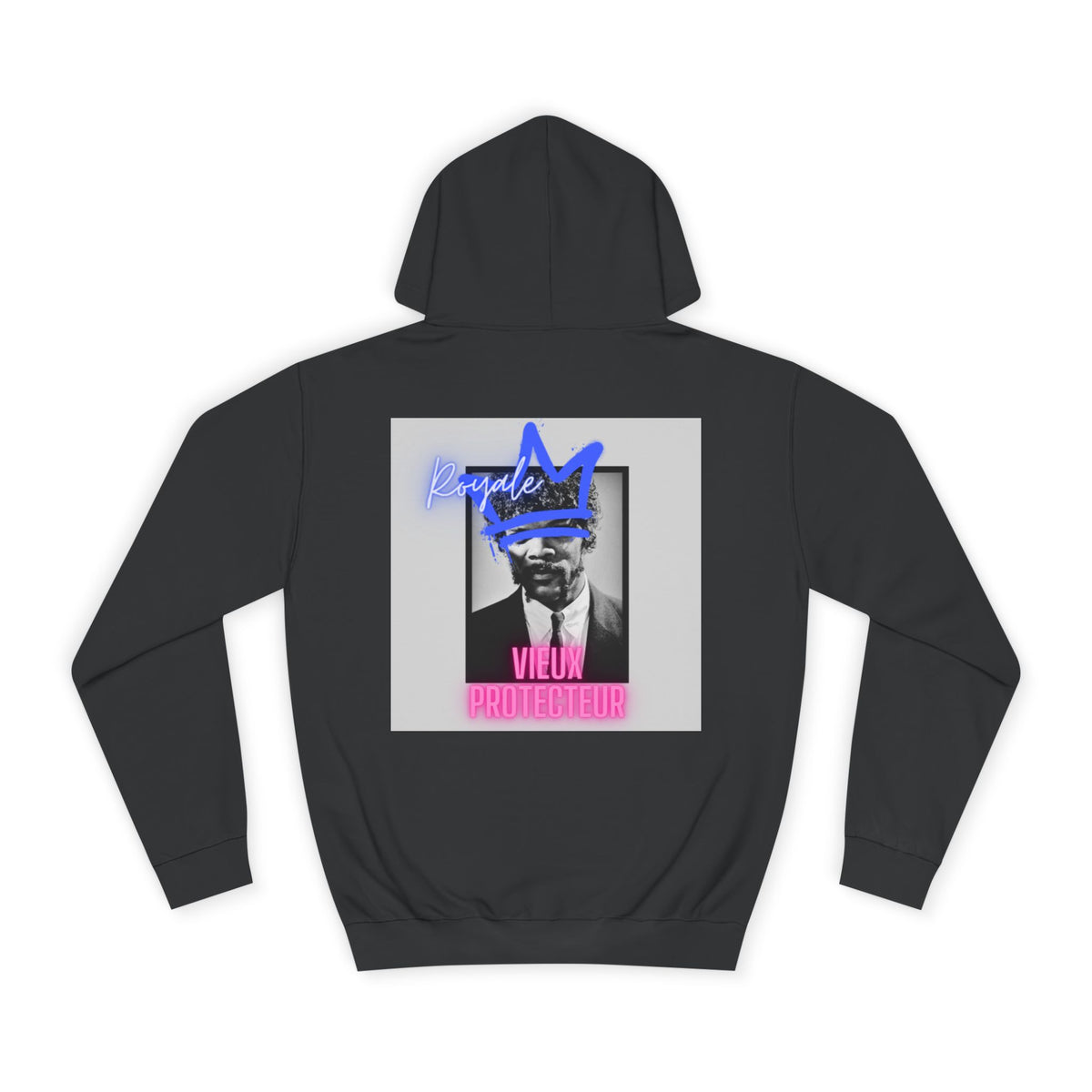 College Hoodie — Retro Neon 'Royale' Graphic Pullover