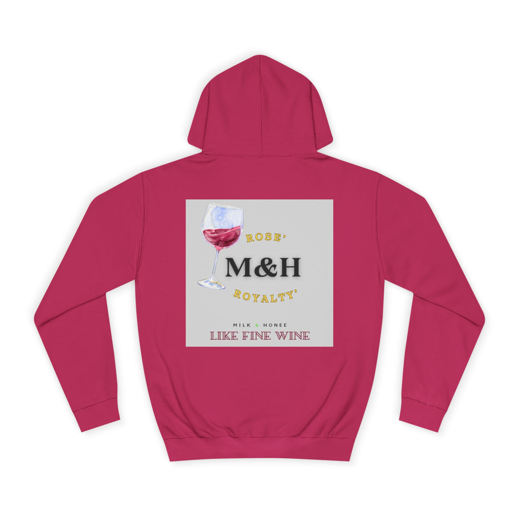 Wine Club Hoodie — "M&H Rose 2" Graphic College Pullover