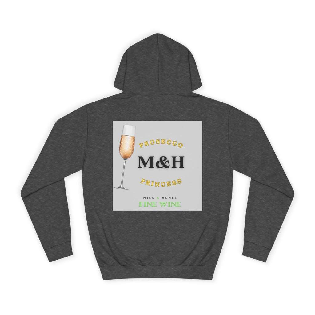 Wine Club Hoodie — "M&H Prosecco" Graphic College Pullover
