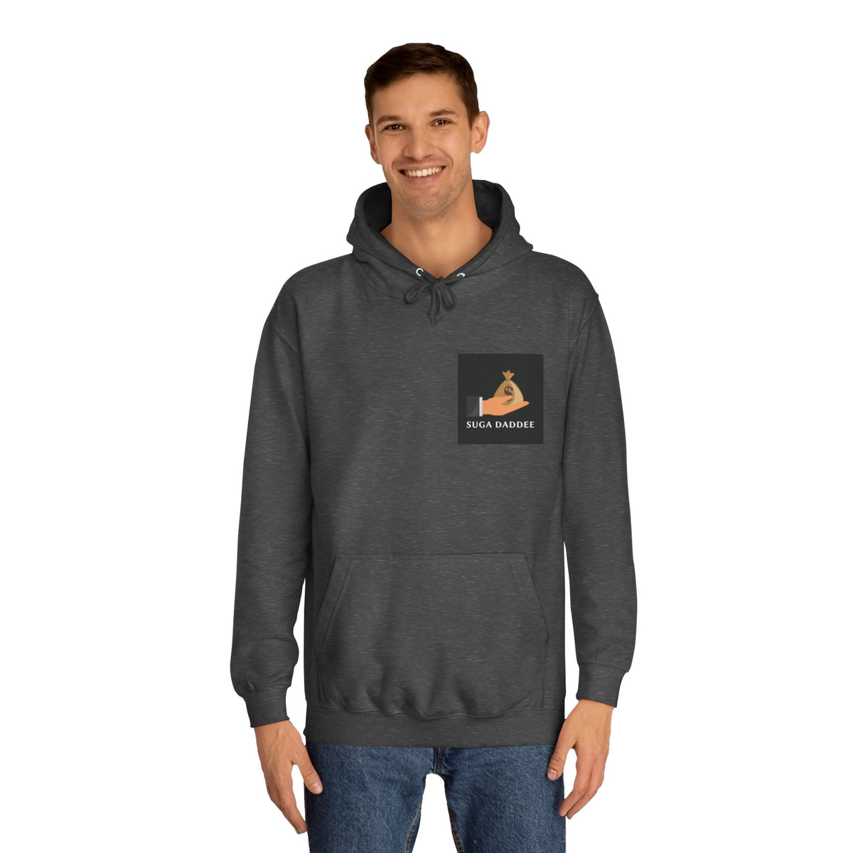 College Hoodie — Retro 'SD' Graphic Pullover