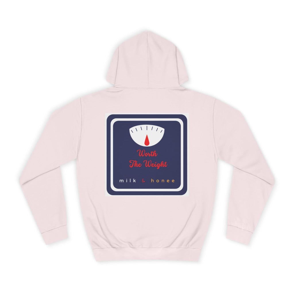 M&H Hoodie — "Worth" Graphic College Pullover