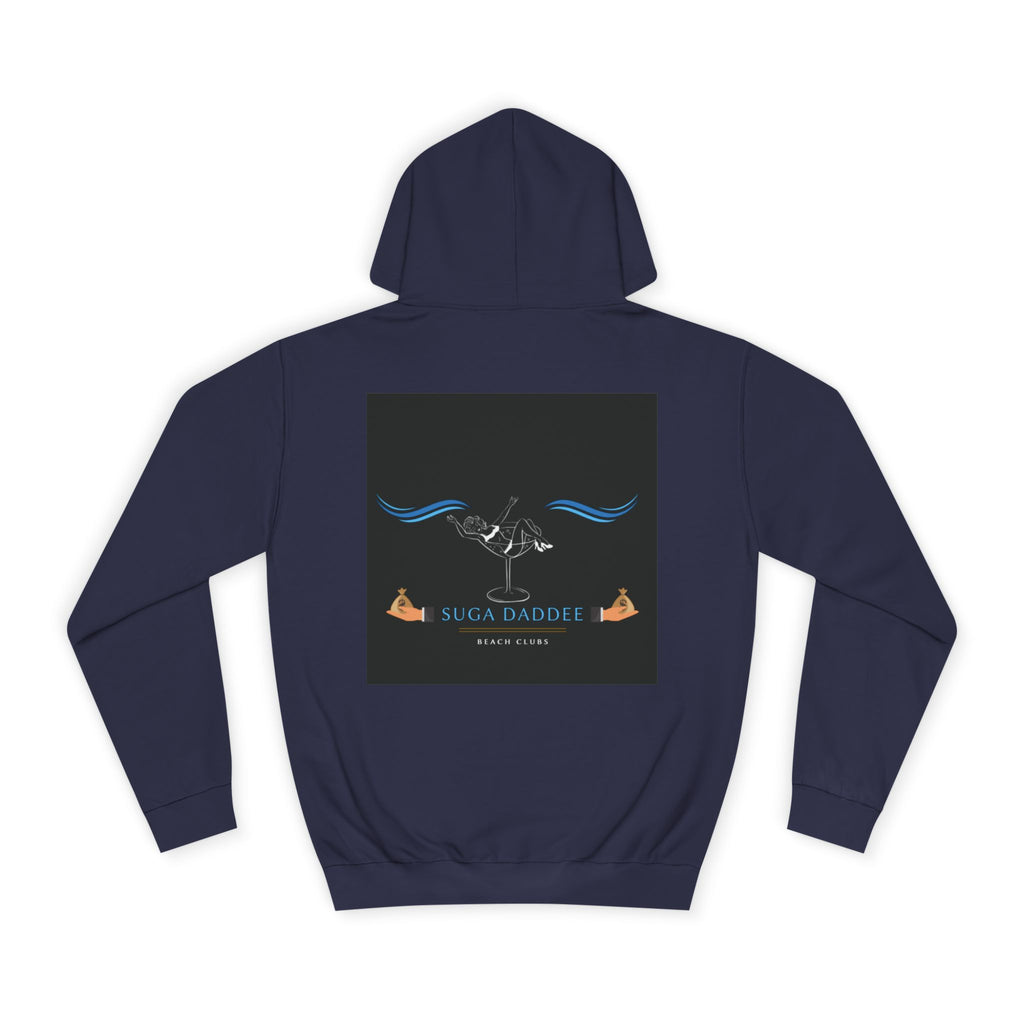 College Hoodie — Retro 'Beach Club' Graphic Pullover