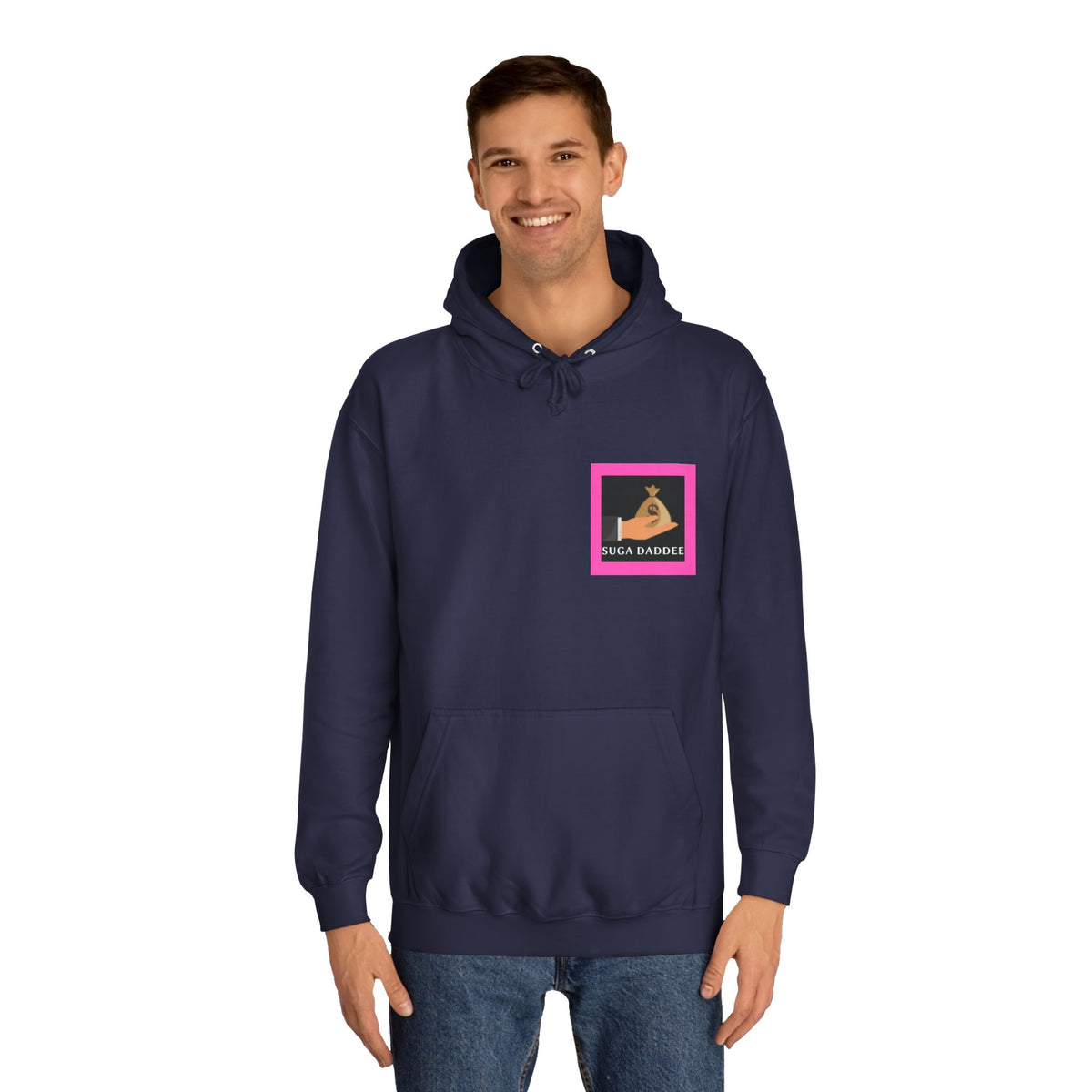 College Hoodie — Retro Neon 'Royale' Graphic Pullover