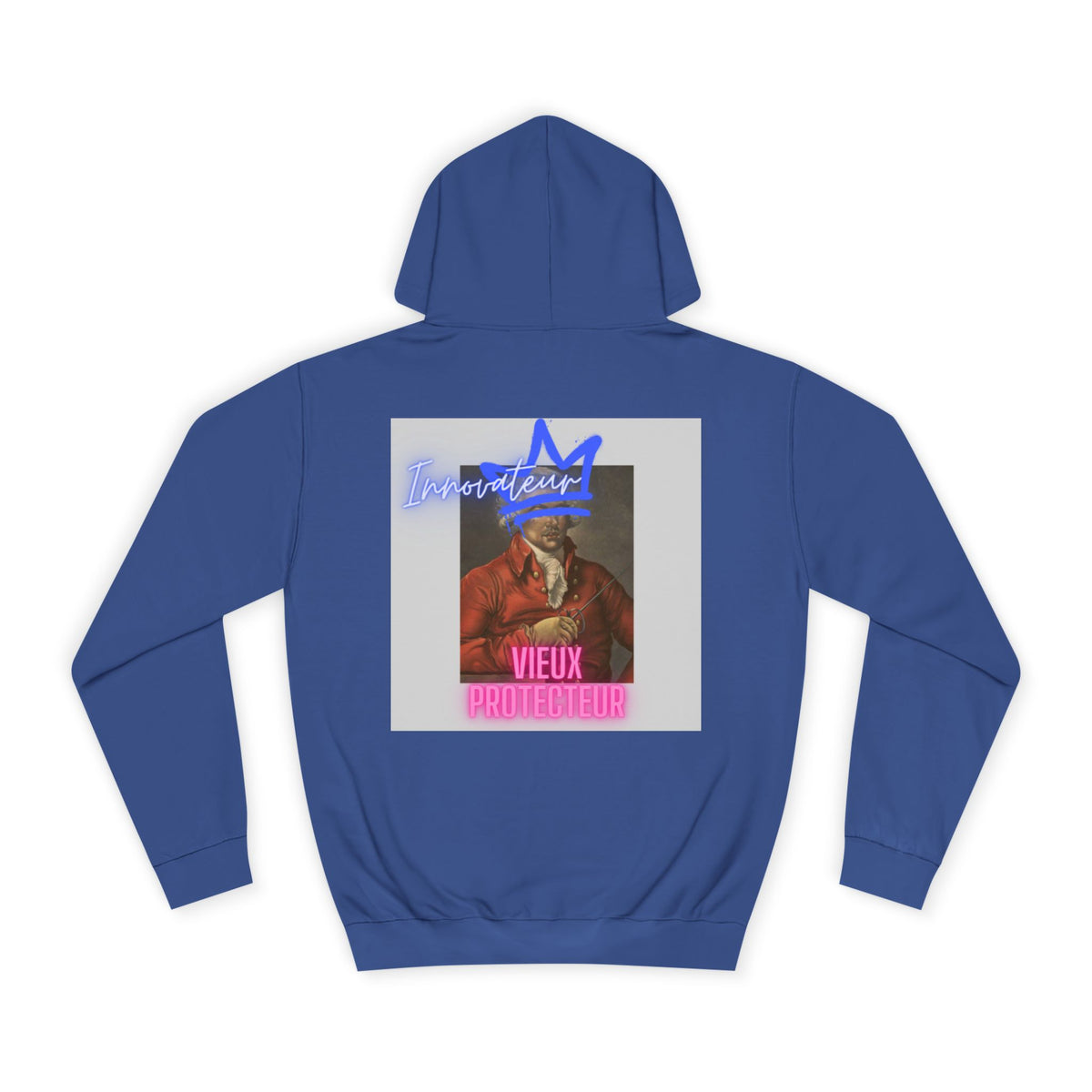 College Hoodie — Retro Neon 'Brozart' Graphic Pullover
