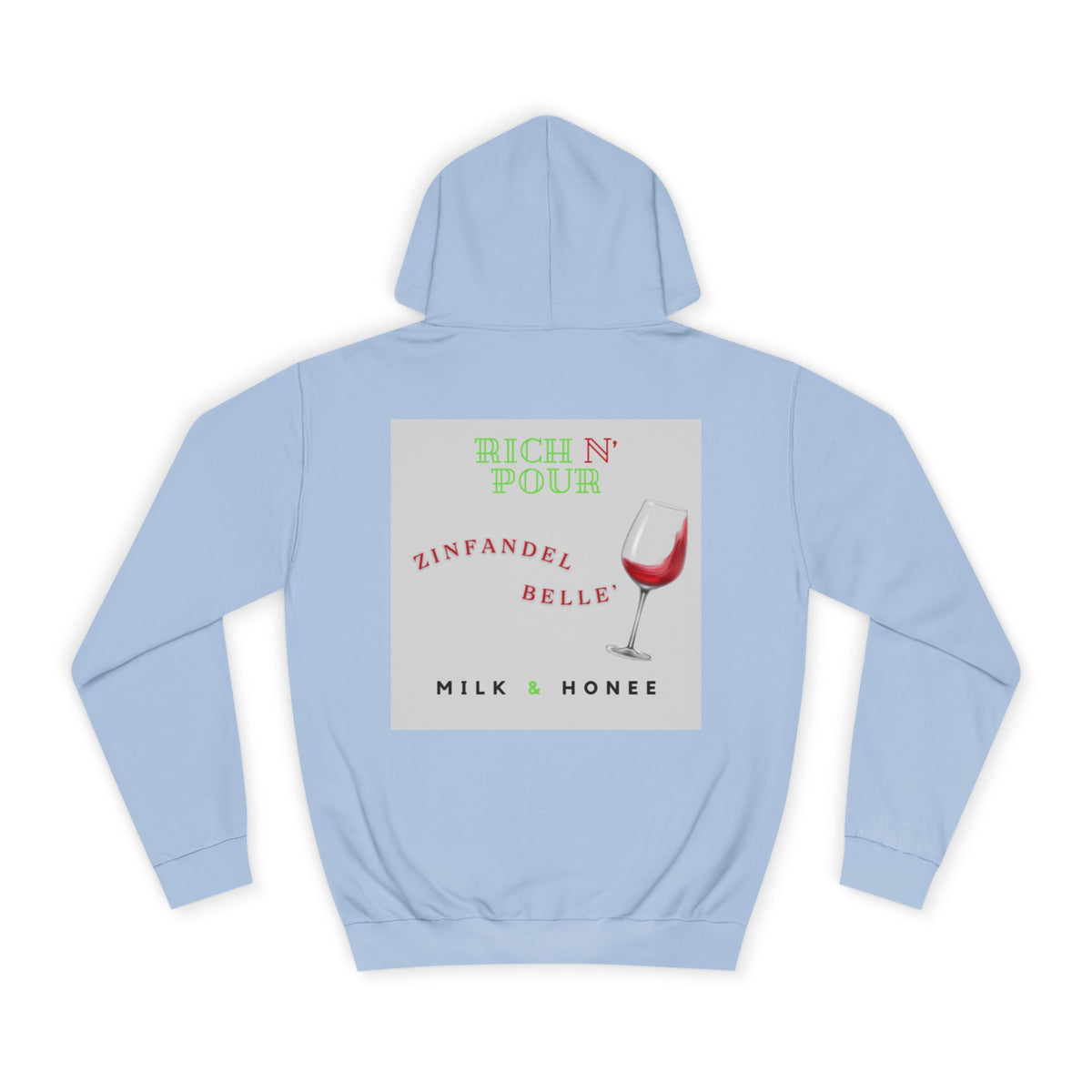 Wine Club Hoodie — "M&H Zinner 2" Graphic College Pullover